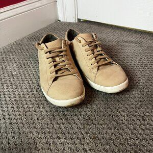 Cole Haan Women's Grand Crosscourt Sneaker, Light Brown Leather, 11B W US